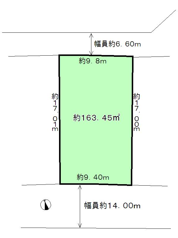 Compartment figure. Land price 12,850,000 yen, Land area 163.45 sq m