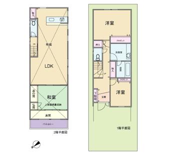 Floor plan. 29.5 million yen, 3LDK, Land area 106.8 sq m , Building area 97.47 sq m