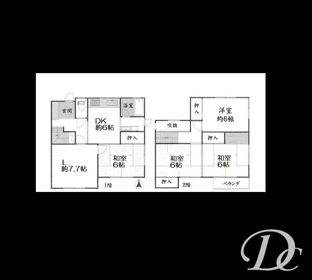 Floor plan. 14.9 million yen, 5DK, Land area 99.98 sq m , Building area 89.82 sq m