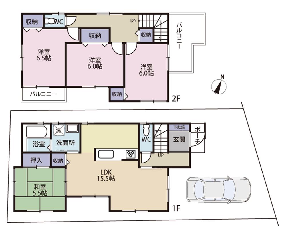 Floor plan. (No. 1 point), Price 32,800,000 yen, 4LDK, Land area 100.01 sq m , Building area 94.77 sq m