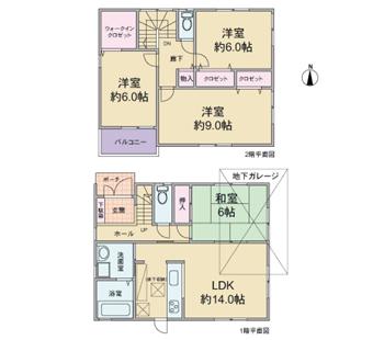 Floor plan. 31.5 million yen, 4LDK, Land area 100.85 sq m , Building area 98.82 sq m