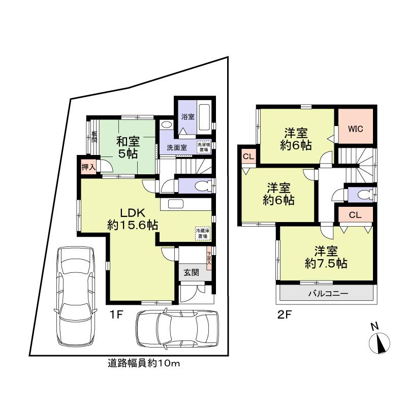 Floor plan. 36,800,000 yen, 4LDK, Land area 103.09 sq m , Building area 93.35 sq m