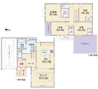 Floor plan. 56,800,000 yen, 4LDK, Land area 181.66 sq m , Building area 115.02 sq m