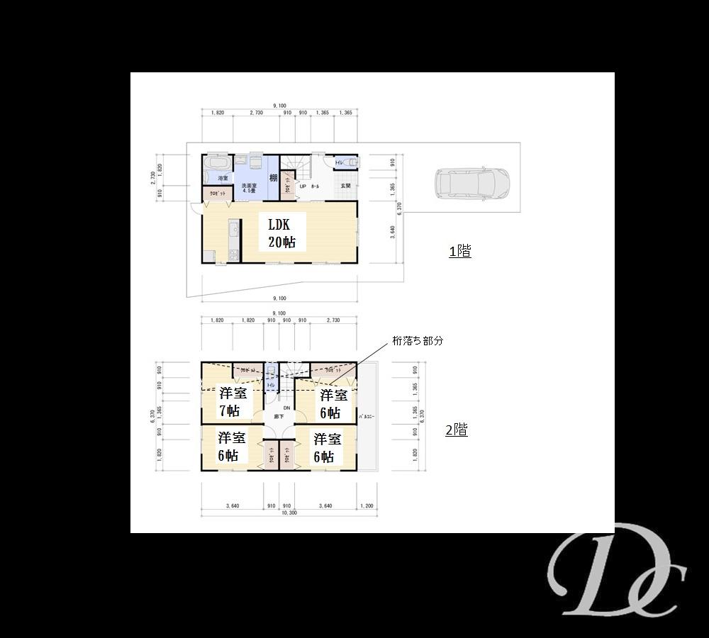 Floor plan. 34,800,000 yen, 4LDK, Land area 150 sq m , Building area 115.92 sq m A No. land