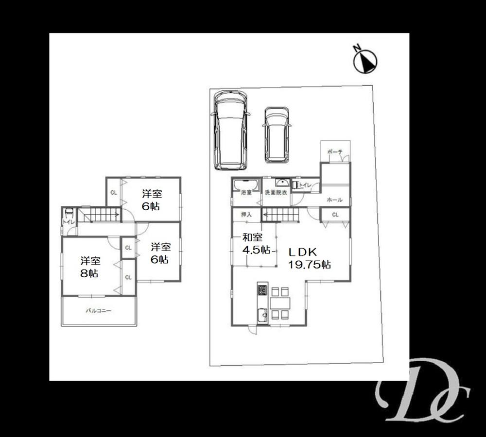 Floor plan. 28.8 million yen, 4LDK, Land area 164.16 sq m , Building area 103.68 sq m