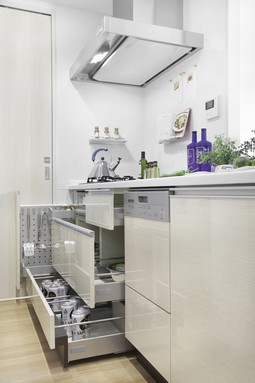Kitchen storage that has been devised to suit the application