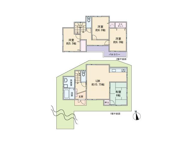 Floor plan. 33 million yen, 4LDK, Land area 117.05 sq m , Building area 93.55 sq m