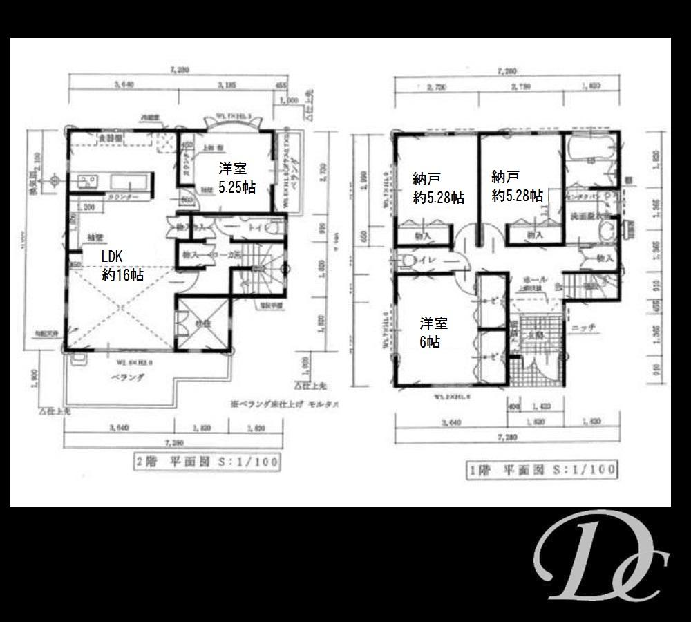 Floor plan. 33,800,000 yen, 4LDK, Land area 100 sq m , Building area 97.3 sq m