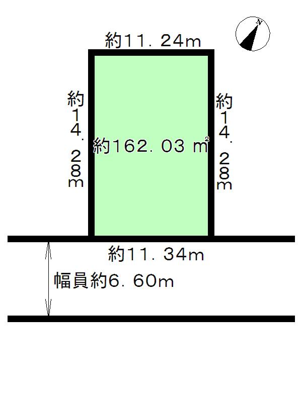 Compartment figure. Land price 12 million yen, Land area 162.03 sq m