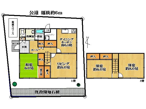 Floor plan. 29,800,000 yen, 3LDK, Land area 199.33 sq m , Building area 107.89 sq m