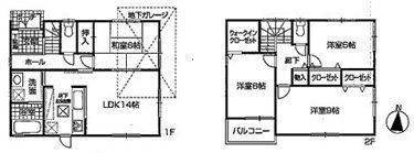 Floor plan. 31.5 million yen, 4LDK, Land area 100.85 sq m , Building area 98.82 sq m living the hotel's Japanese-style super convenient