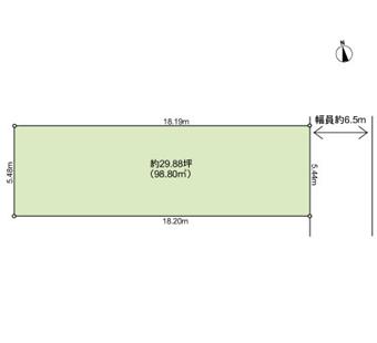 Compartment figure. Land price 21 million yen, Land area 98.8 sq m