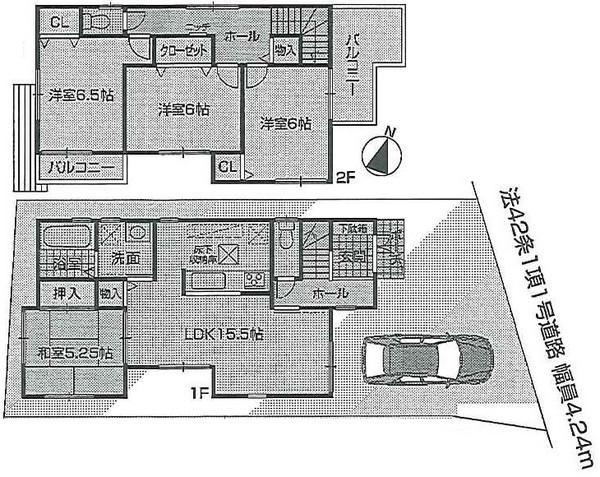 Floor plan. 32,800,000 yen, 4LDK, Land area 100.01 sq m , Building area 94.77 sq m
