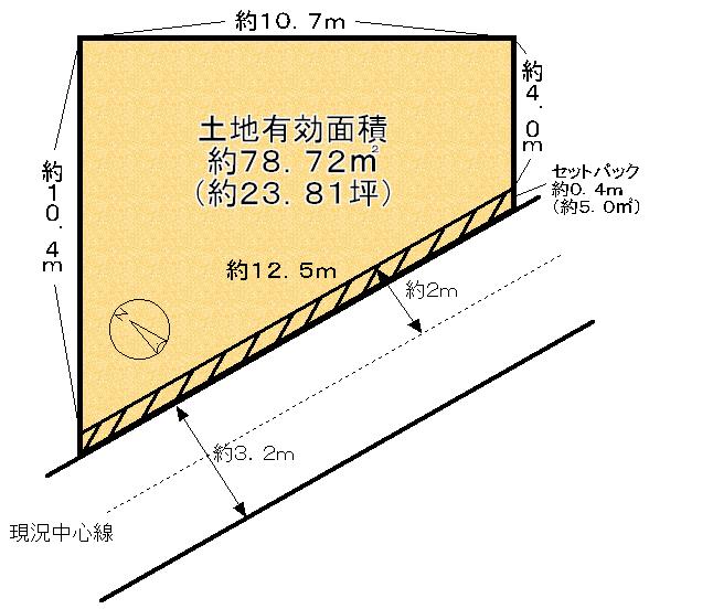 Compartment figure. Land price 11.8 million yen, Land area 83.72 sq m