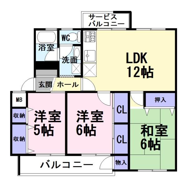 Floor plan. 3LDK, Price 14 million yen, Occupied area 67.47 sq m , Balcony area 10.11 sq m