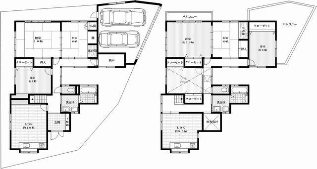 Floor plan. 37,800,000 yen, 7LLDDKK + S (storeroom), Land area 172.57 sq m , Building area 180.61 sq m
