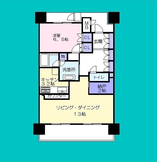 Floor plan. 1LDK, Price 19,800,000 yen, Footprint 55.8 sq m   ☆ Fully equipped!
