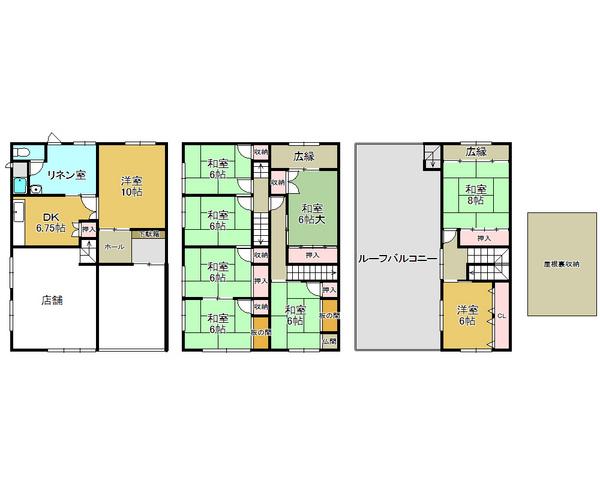 Floor plan. 29,800,000 yen, 9DK, Land area 116.58 sq m , Building area 215.91 sq m
