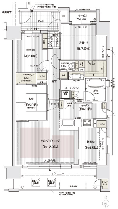 Floor: 4LDK, occupied area: 83.09 sq m, Price: 33,257,000 yen ~ 37,474,000 yen