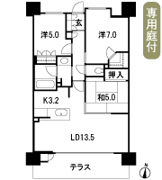 Floor: 3LDK, occupied area: 72.52 sq m, Price: 28,558,000 yen