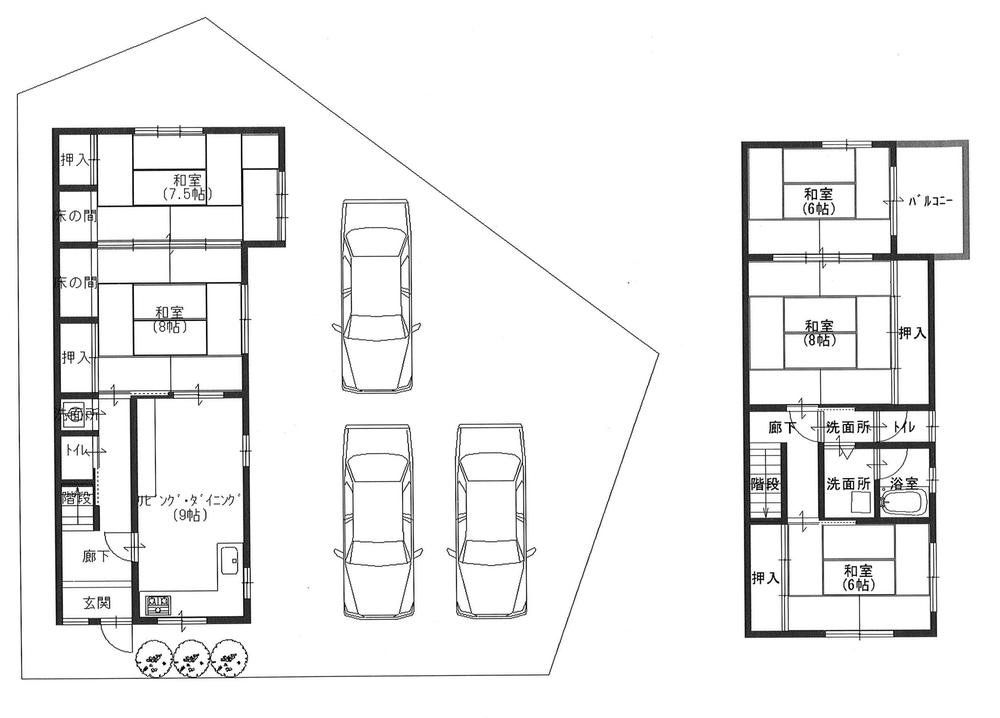 Floor plan. 26.5 million yen, 5LDK, Land area 187.29 sq m , Building area 109.82 sq m floor plan