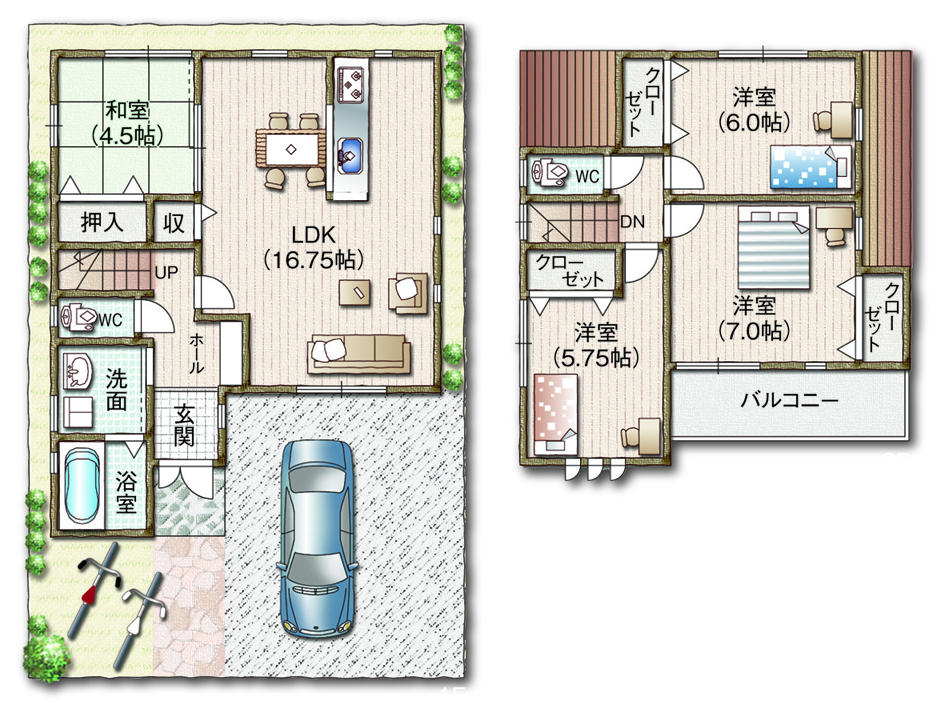 Floor plan. (G No. land), Price 35,800,000 yen, 4LDK, Land area 100.5 sq m , Building area 92.13 sq m