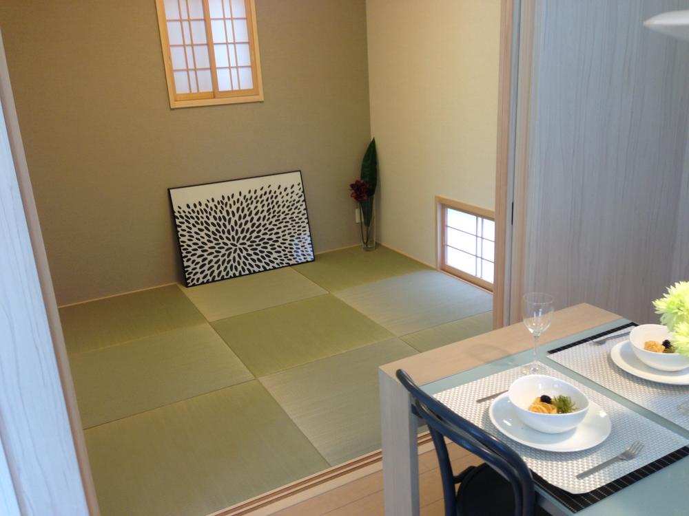 Non-living room. Japanese-style room with views from the kitchen