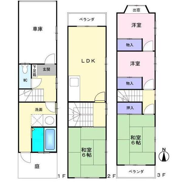 Floor plan. 11.8 million yen, 4LDK, Land area 47.23 sq m , Building area 85.67 sq m