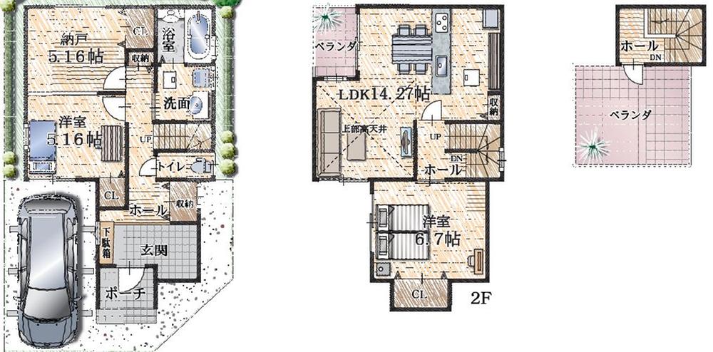 Floor plan. (No. 11 locations), Price 32,800,000 yen, 3LDK, Land area 73.78 sq m , Building area 85.7 sq m