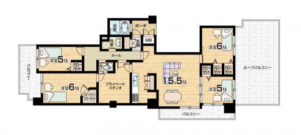 Floor plan. 4LDK, Price 37,800,000 yen, Occupied area 82.89 sq m , Balcony area 17.91 sq m footprint 82.89 square meters