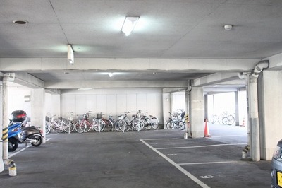 Parking lot. Parking Lot ・ Bicycle-parking space