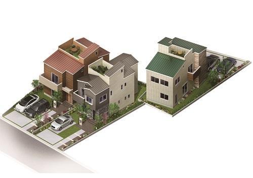 Cityscape Rendering. Convenient super hospital is within walking distance of the day-to-day life! !