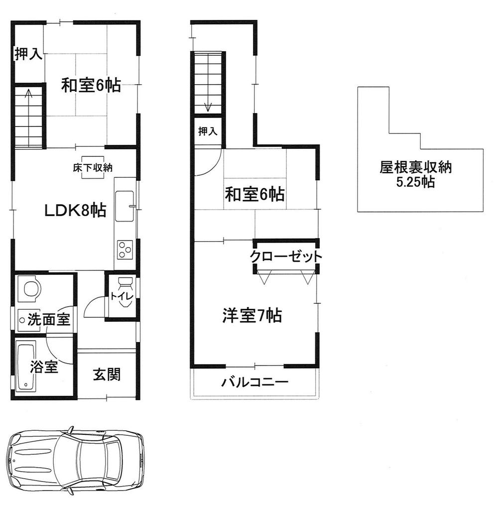 Floor plan. 12.8 million yen, 3LDK, Land area 69.41 sq m , Building area 68.04 sq m floor plan