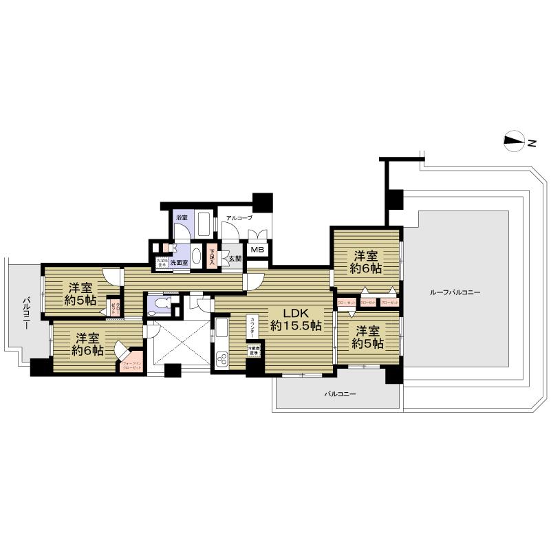 Floor plan. 4LDK, Price 37,800,000 yen, Occupied area 82.89 sq m , Balcony area 17.91 sq m