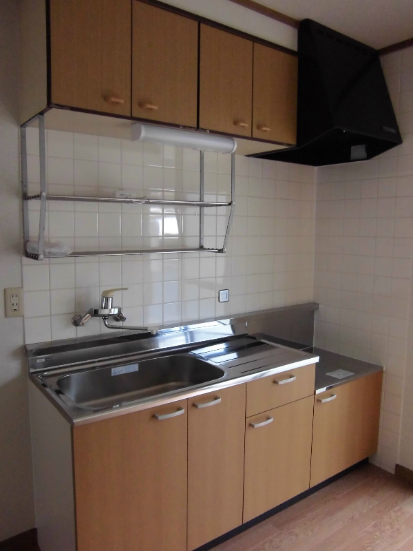 Kitchen. Two-burner gas stove can be installed