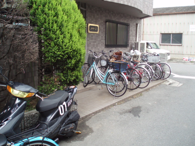 Other common areas. There are bicycle parking space