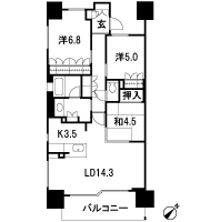 Floor: 3LDK, occupied area: 78.53 sq m, Price: 36.5 million yen