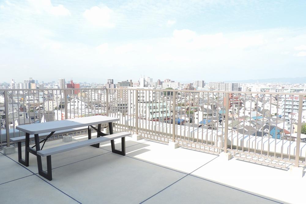 Non-living room. A view from the 11th floor the top floor roof balcony!