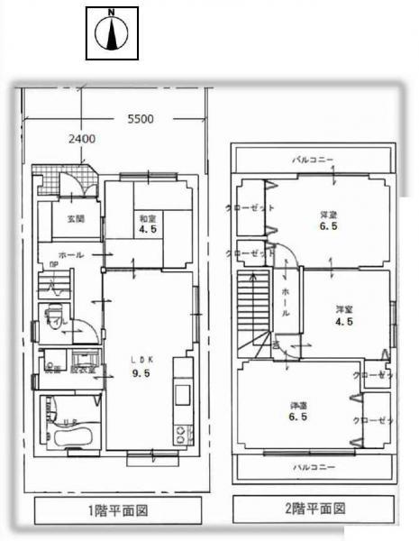Floor plan. 23.5 million yen, 4LDK, Land area 69.48 sq m , Building area 84.94 sq m