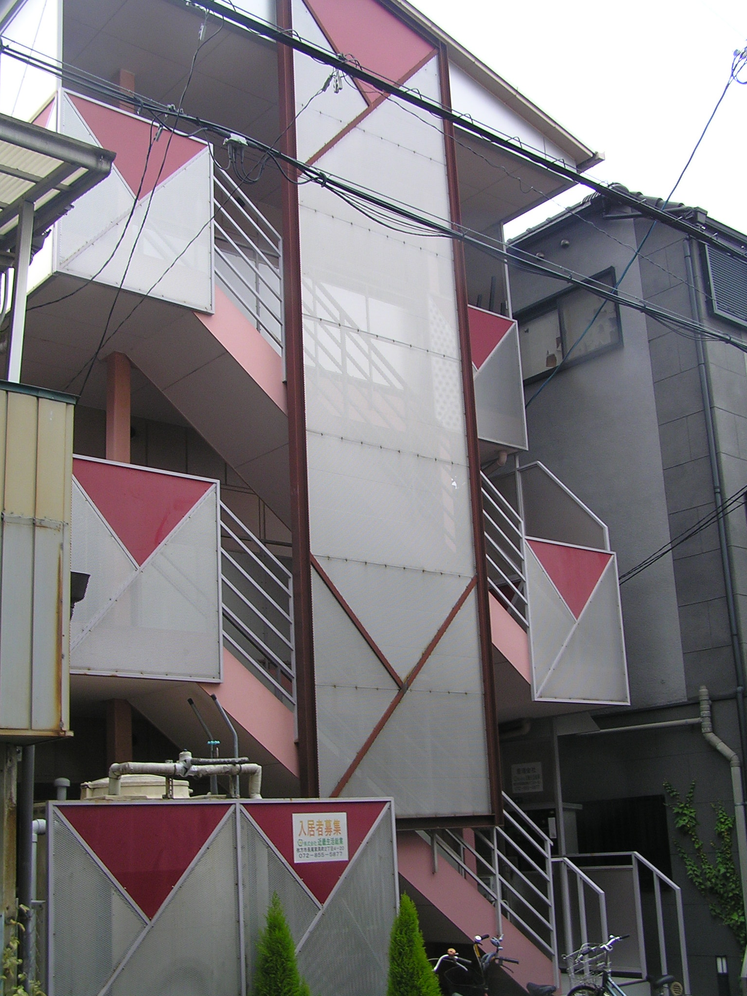 Building appearance. Fashionable appearance
