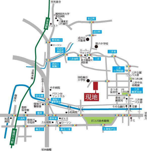 Local guide map. Information map