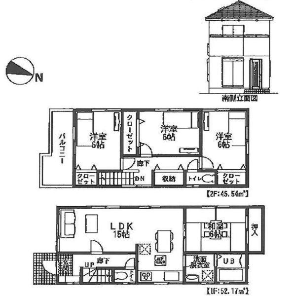Floor plan. 19,800,000 yen, 4LDK, Land area 100.99 sq m , Building area 97.71 sq m