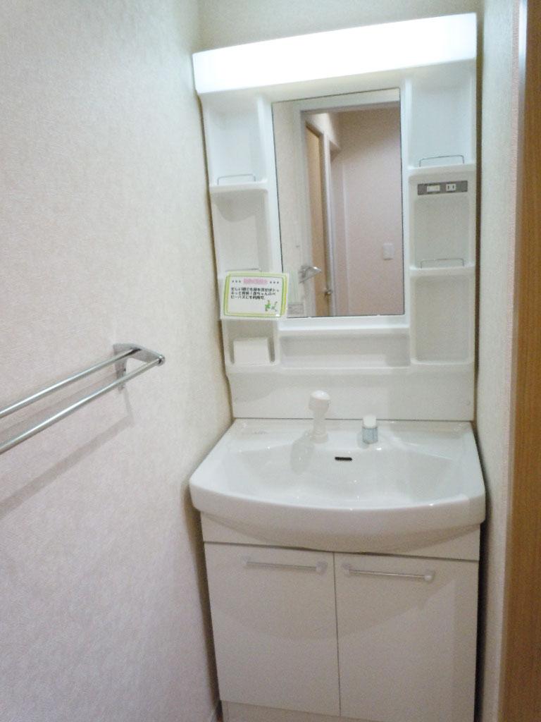 Wash basin, toilet. Functional shampoo dresser!
