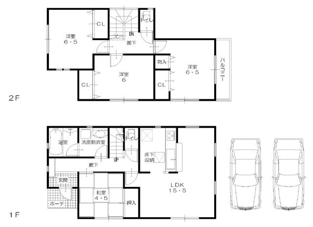 Floor plan. 23 million yen, 4LDK, Land area 117.39 sq m , Building area 93.15 sq m