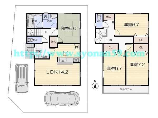 Floor plan. 29,800,000 yen, 4LDK, Land area 97.79 sq m , Building area 98.41 sq m floor plan