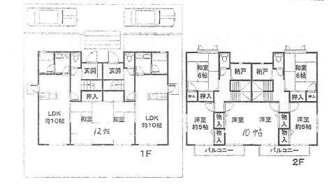 Floor plan. 34,800,000 yen, 7LDK, Land area 214.24 sq m , Building area 186.52 sq m