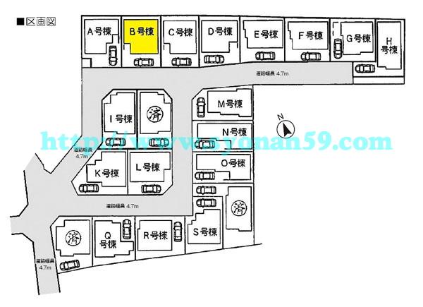 Compartment figure. 23.8 million yen, 4LDK, Land area 89.91 sq m , Building area 91.7 sq m compartment view