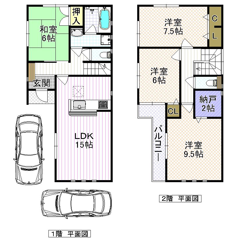 Floor plan. (No. 3 locations), Price 25,800,000 yen, 4LDK, Land area 101.75 sq m , Building area 101.25 sq m