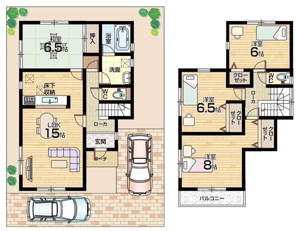Floor plan. 28.8 million yen, 4LDK, Land area 120.01 sq m , Building area 95.58 sq m