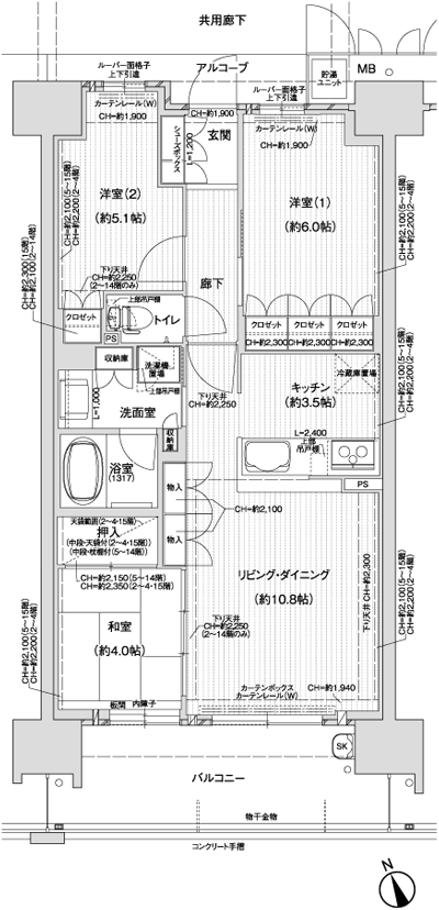 Floor: 3LDK, occupied area: 65.64 sq m, Price: 27,800,000 yen ~ 28,900,000 yen